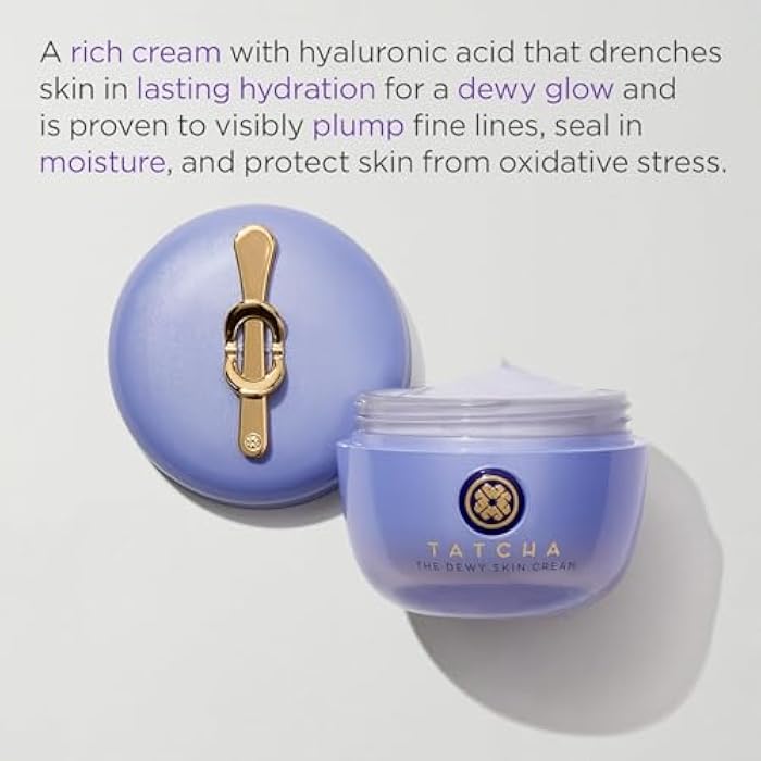 TATCHA The Dewy Skin Cream | Rich Face Cream to Hydrate, Plump and Protect Dry and Combo Skin, - Image 2
